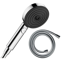 Pommeau de douche Hansgrohe Pulsify Select EcoSmart 105 3 jets relaxation chromé + flexible de douche 1,25 m Hansgrohe Isiflex chromé
