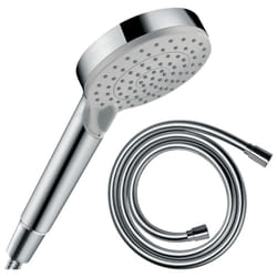 Pommeau de douche Hansgrohe Vernis Blend 100 EcoSmart Vario chromé + flexible de douche 1,60 m Hansgrohe Isiflex chromé