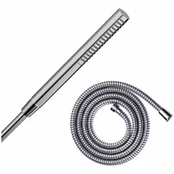 Pommeau de douche Pulsify S 100 EcoSmart chromé + flexible de douche 2 m Metaflex chromé