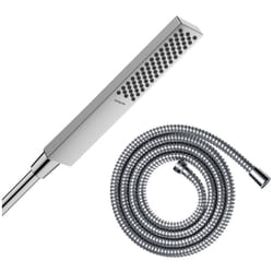 Pommeau de douche Hansgrohe Pulsify e 100 EcoSmart chromé + flexible de douche 1,25 m Hansgrohe Metaflex chromé