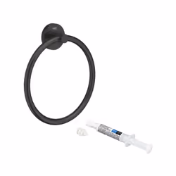 Les avantages de l'anneau porte serviettes GROHE Start noir mat : Esthétique et moderne Rapide à installer Possibilité de ne ...