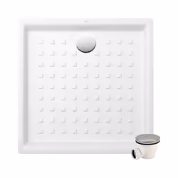 Avantages du receveur de douche O.Novo Villeroy et Boch Receveur céramique, pour une longue durée de vie Receveur avec pastil ...