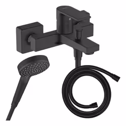 Profitez d'un ensemble robinetterie 100% HANSGROHE,composé d'un mitigeur thermostatique bain douche, d'une douchette à main e ...