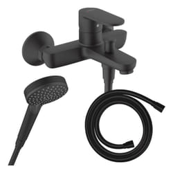 Pack mitigeur bain douche Hansgrohe Vernis Blend + Flexible Isiflex + Pommeau Hansgrohe Vernis Blend 100 Vario noir mat