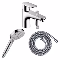 Les caractéristiques du mitigeur bain douche mécanique monotrou HANSGROHE Vernis Blend chromé - Longueur 140 mm - 2 sorties = ...