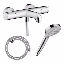 Points forts du mitigeur bain douche thermostatique HANSGROHE Ecostat 1001 CL Design moderne et épuré Intuitif et simple Sécu ...