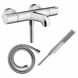 Points forts du mitigeur bain douche thermostatique HANSGROHE Ecostat 1001 CL Design moderne et épuré Intuitif et simple Sécu ...