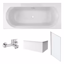Les avantages de la baignoire droite Elise de Jacob Delafon Un bain à deux : double dos. Design : épurée et moderne. Forme :  ...