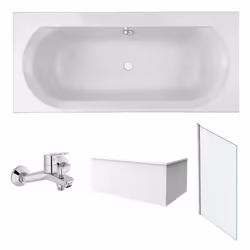 Les avantages de la baignoire droite Elise de Jacob Delafon Un bain à deux : double dos. Design : épurée et moderne. Forme :  ...