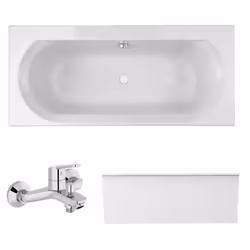 Les avantages de la baignoire droite Elise de Jacob Delafon Un bain à deux : double dos. Design : épurée et moderne. Forme :  ...