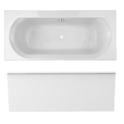 Pack baignoire droite 180 x 80 JACOB DELAFON Elise + tablier en niche + vidage