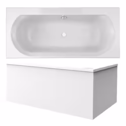 Les avantages de la baignoire droite Elise de Jacob Delafon Un bain à deux : double dos. Design : épurée et moderne. Forme :  ...