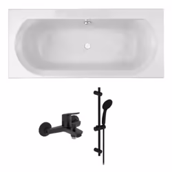 Les avantages de la baignoire droite Elise de Jacob Delafon Un bain à deux : double dos. Design : épurée et moderne. Forme :  ...