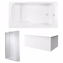 Les avantages de la baignoire combinée bain et douche Malice Dossier confortable : spacieux avec un dossier Installation : fa ...