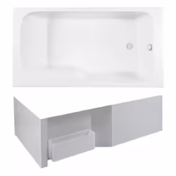 Les avantages de la baignoire combinée bain et douche Malice Dossier confortable : spacieux avec un dossier Installation : fa ...