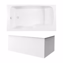 Les avantages de la baignoire combinée bain et douche Malice Dossier confortable : spacieux avec un dossier Installation : fa ...