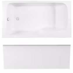 Les avantages de la baignoire combinée bain et douche Malice Dossier confortable : spacieux avec un dossier Installation : fa ...