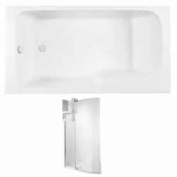 Les avantages de la baignoire combinée bain et douche Malice Dossier confortable : spacieux avec un dossier Installation : fa ...
