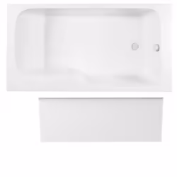 Les avantages de la baignoire combinée bain et douche Malice Dossier confortable : spacieux avec un dossier Installation : fa ...