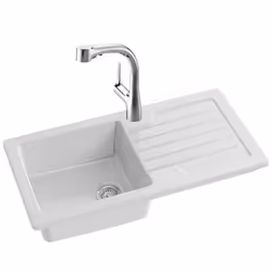Evier à encastrer 1 bac Gaspard + robinet cuisine Elate