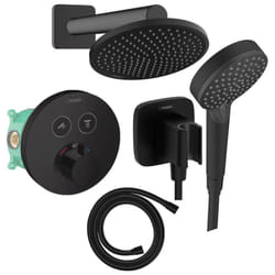 Colonne de douche encastrée thermostatique Hansgrohe ShowerSelect s Douche Vernis s Flexible Isiflex Douchette Vernis Blend noir