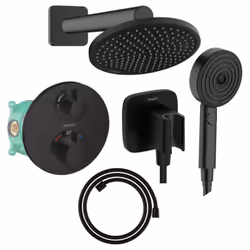 Les avantages de la colonne de douche encastrée thermostatique HANSGROHE Ecostat S Douche de tête Crometta Flexible Designfle ...