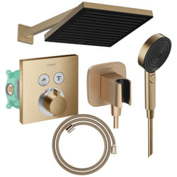 Colonne douche thermostatique Hansgrohe ShowerSelect e Douche de tête Pulsify s Flexible Designflex Douchette Pulsify bronze