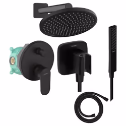Les avantages de la colonne de douche encastrée mécanique HANSGROHE Vernis Blend Douche de tête Crometta Flexible Isiflex Dou ...