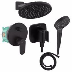 Les avantages de la Colonne de douche encastrée mécanique HANSGROHE Vernis Blend Douche de tête Crometta Flexible Isiflex Dou ...