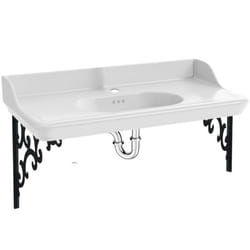 Pack plan vasque suspendu Cléo 1889 + siphon chromé