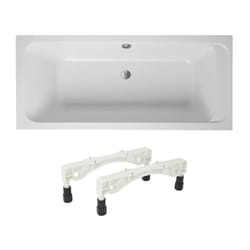 Baignoire droite 190 x 90 villeroy et boch Architectura acrylique avec pieds