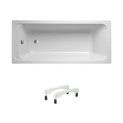 Baignoire droite 170 x 70 villeroy et boch Architectura acrylique avec pieds