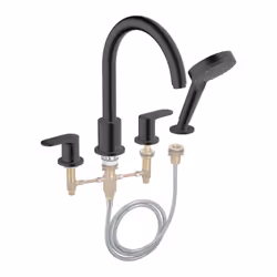 Les avantages du mélangeur bain douche 4 trous HANSGROHE Vernis Blend noir mat + corps d'encastrement Un ensemble pour le bai ...