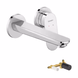 Avantages du mitigeur lavabo encastré DURAVIT Wave Look moderne : La finition et la forme ronde ajoutent une touche moderne à ...