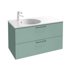 Jacob Delafon - Meuble simple vasque 80 cm jacob de lafon Odéon Rive Gauche vert olivier