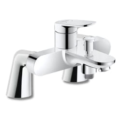 Mitigeur baignoire mécanique Duravit Wave chromé brillant avec colonnettes