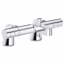 Mitigeur baignoire thermostatique Precision Get + Colonnettes Luxe chromé