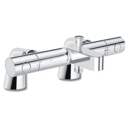 Mitigeur baignoire thermostatique GROHE Grohtherm 800 Cosmopolitan 1/2 + Colonnettes Luxe chromé