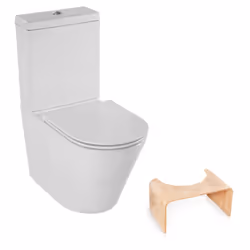 Les avantages de votre WC à poser sans bride JACOB DELAFON Rodin+ sortie vario avec abattant Hygiène Améliorée : Pas de bride ...