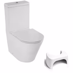 Les avantages de votre WC à poser sans bride JACOB DELAFON Rodin+ sortie vario avec abattant Hygiène Améliorée : Pas de bride ...