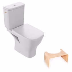 Les avantages de votre WC à poser sans bride JACOB DELAFON Struktura + abattant Confort sonore optimal : équipé d'un robinet  ...