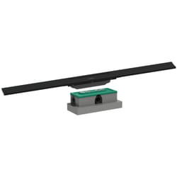 Caniveau de douche Hansgrohe RainDrain Flex 90 Noir mat + Corps encastré standard