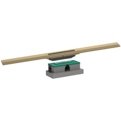 Caniveau de douche Hansgrohe RainDrain Flex 90 Bronze brossé + Corps encastré standard