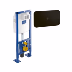 Bâti-support autoportant WC  Viconnect avec plaque noir