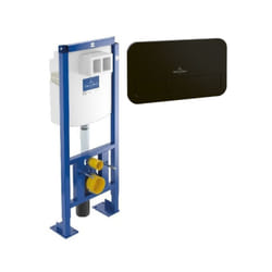 Bâti-support autoportant WC  Viconnect avec plaque noir