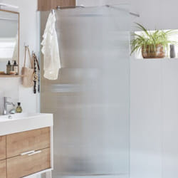 Paroi de douche Contra flute 140cm + kit profilé Chromé