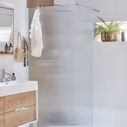 Paroi de douche Contra flute 90cm + kit profilé Chromé