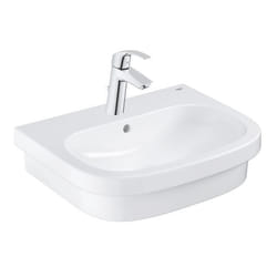 Vasque à poser GROHE Euro Ceramic 60cm + Mitigeur lavabo M GROHE Eurosmart avec vidage Chromé