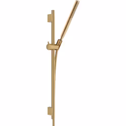 Ensemble barre de douche Unica S Puro + Flexible + Pommeau de douche Pulsify S Bronze Brossé