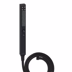 Pommeau de douche Shift+ carré 2 jets noir mat + flexible